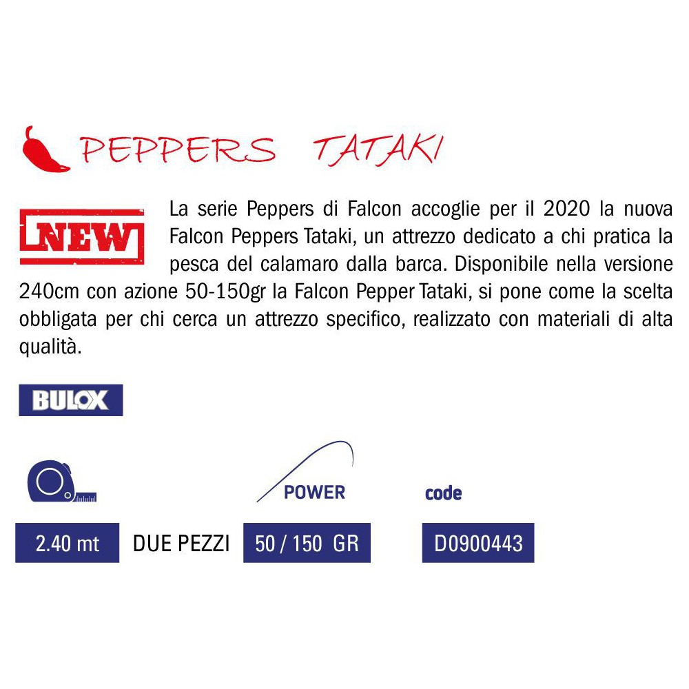 Canna Falcon Pepper Tataki mt. 2.40 50-150 gr.