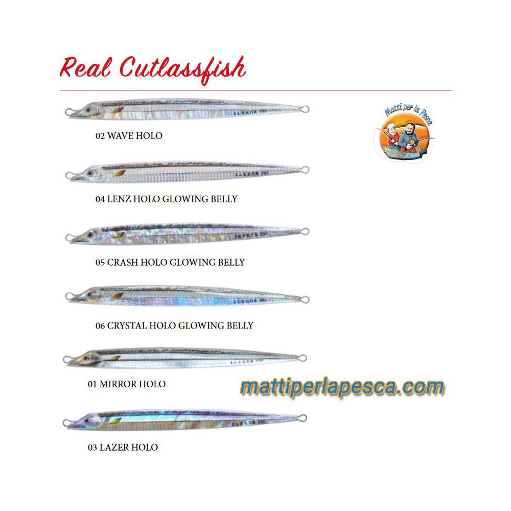 Artificiale Slow Jig Sea Falcon Real Cutlassfish 180gr - mattiperlapesca.com