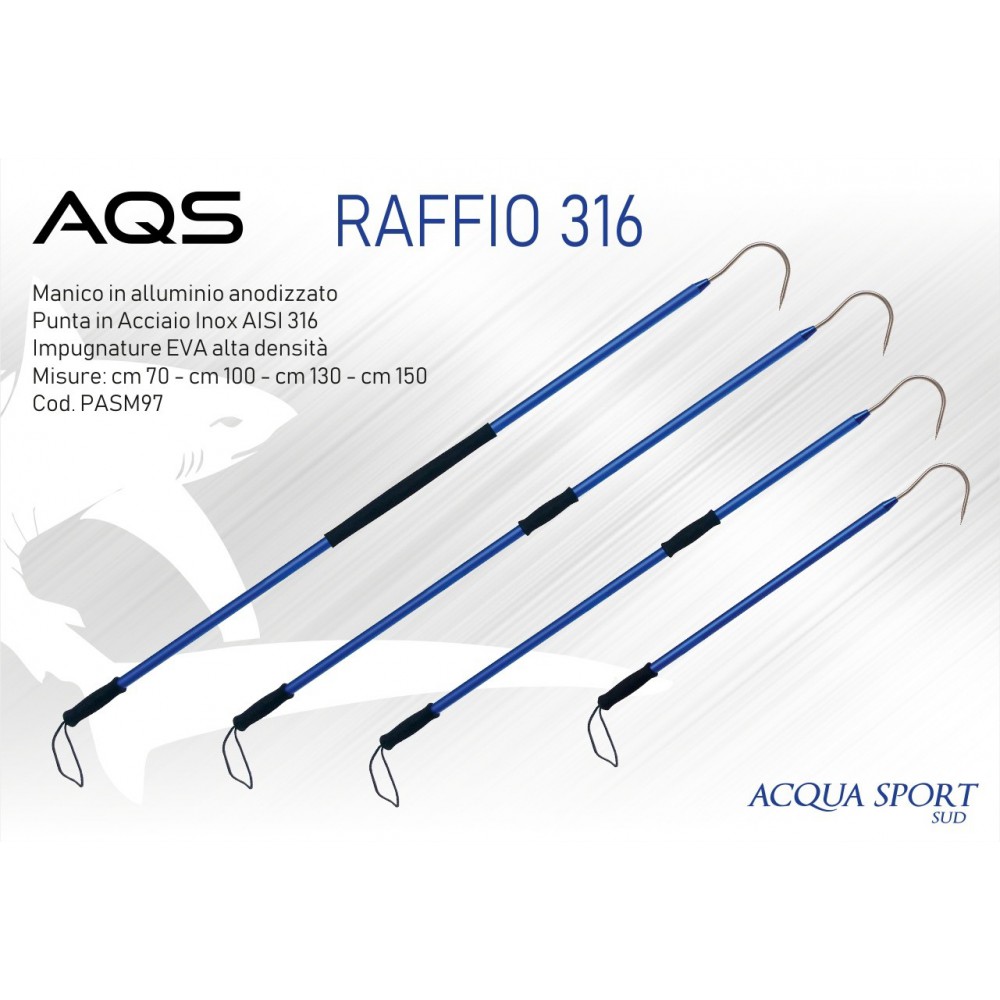 RAFFIO AQS INOX  316 150 cm - mattiperlapesca.com