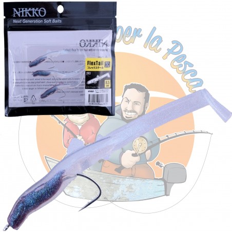 Nikko Flex Tail 8.5 cm softbait scentata replica raglout
