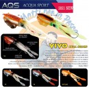 AQS esca artificiale Vivo Real Squid slow jigging pesca verticale imitazione calamaro