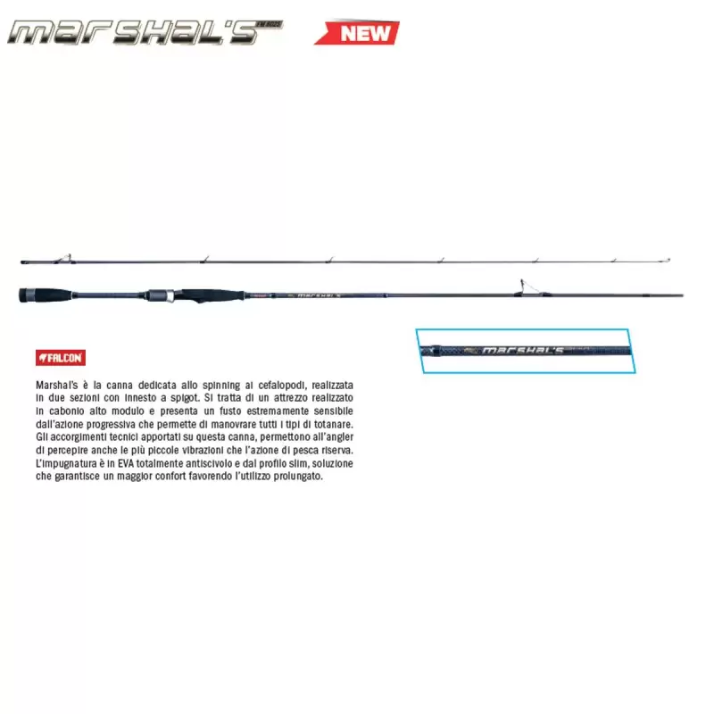Canna Falcon Marshal's 8' egi 2-3.5 eging pesca da terra pesca ai cefalopodi
