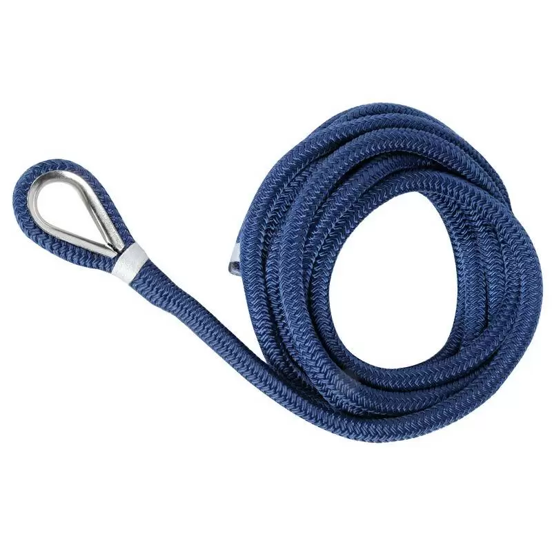 Cima ormeggio impiombata 10 mm x 6 m blu