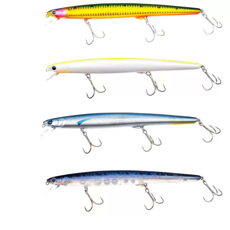 Artificiale Lucky Craft Flash Minnow Slim 193 SS pesca spinning barracuda pesce serra scogliera