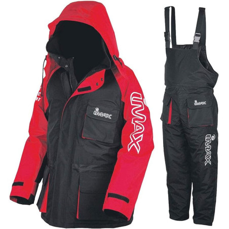 Completo Giacca e Salopette IMAX Mens Oceanic Thermo Suit Black-red