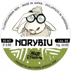 Fluorocarbon Norybiu (50mt) 0.80mm - 40kg (88lb) by mattiperlapesca.com
