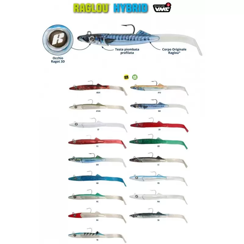 Esca artificiale Raglou hybrid 65 pesca spinning spigola seabass