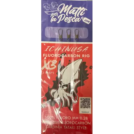 Trave 3 oppai Ichinusa tataki rig pesca al calamaro dalla barca