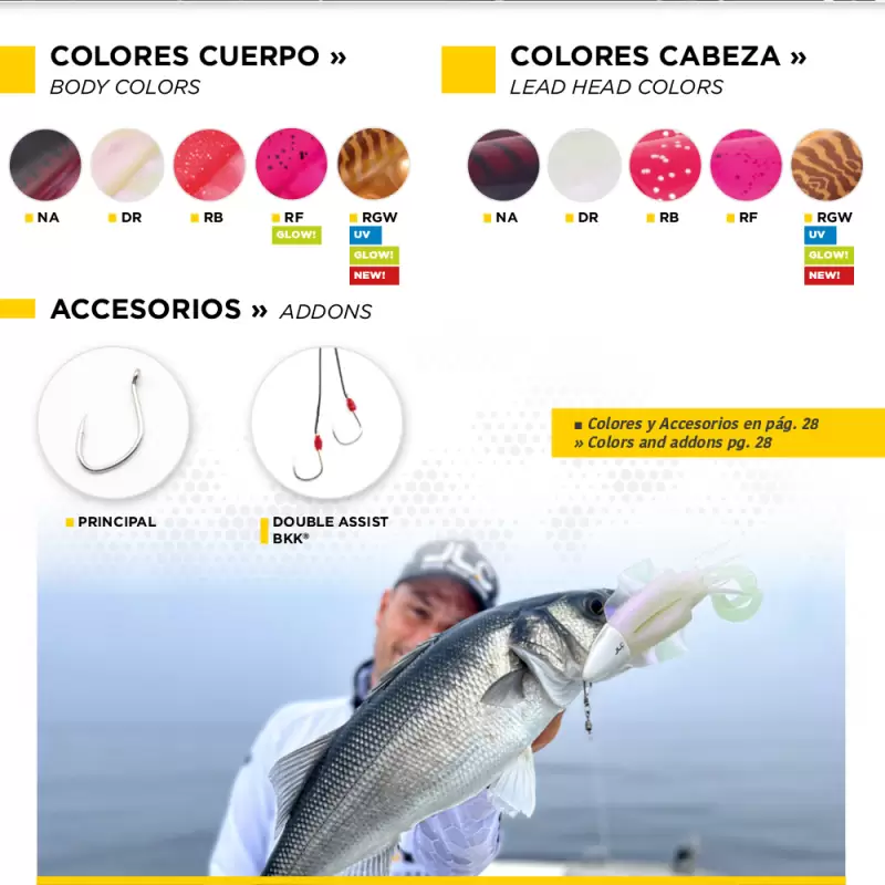 Esca artificiale softbait Tokuri JLC 65 GR slowjigging COL. RGW slowjigging
