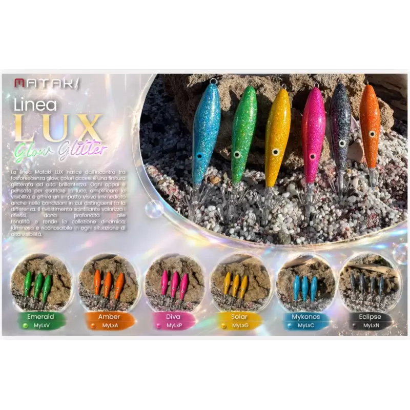Artificiale MATAKI MATAFLOTTY LUX GLOW GLITTER pesca al calamaro tataki oppai novità 2026
