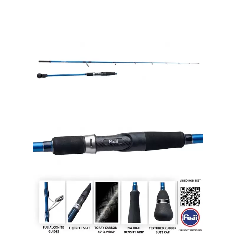 Blue Crab Colibri Rod 6" 183cm Baitcasting 1+1PC