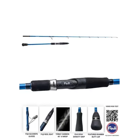 Blue Crab Colibri Rod 6" 183cm Baitcasting 1+1PC
